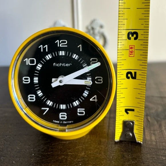 Vintage fichter wind-up clock made in Germany alarm not working - Picture 5 of 6